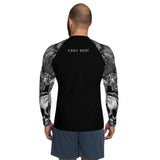 Day of the dead B&W men's Rash Guard