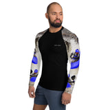 Men's Rash Guard - Purple Blue