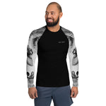 Black White Men's Rash Guard