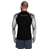 Black White Men's Rash Guard