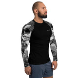 Day of the dead B&W men's Rash Guard